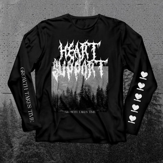 HEART SUPPORT - GROWTH TAKES TIME LONGSLEEVE